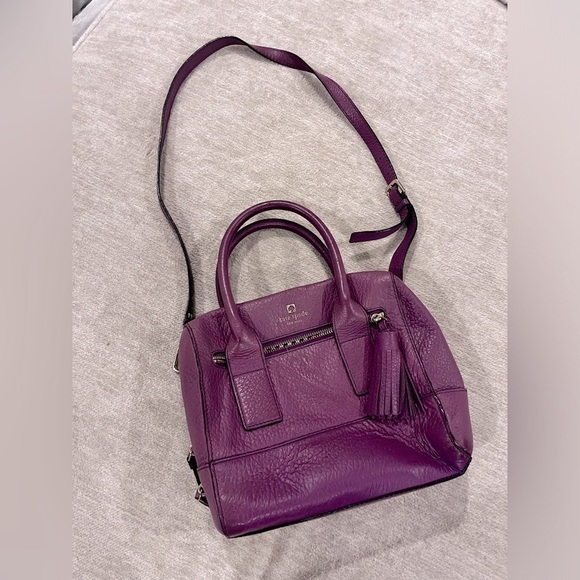 kate spade Handbags - Kate Spade VIOLET PURPLE Shoulder Bag All Pebble Leather Purse